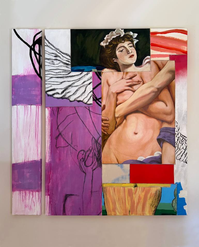 Original Contemporary Classical Mythology Painting by Nadia Jaber