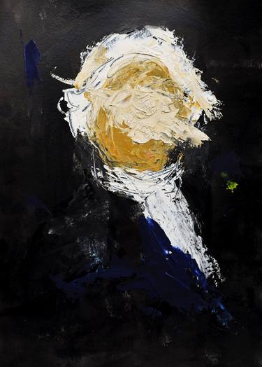 Original Abstract Expressionism Portrait Paintings by David Rabie