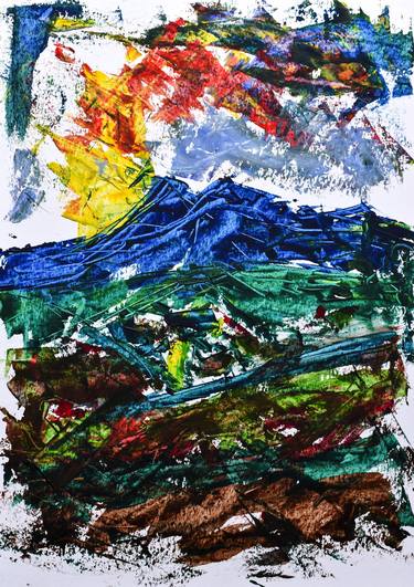 Print of Abstract Landscape Paintings by David Rabie