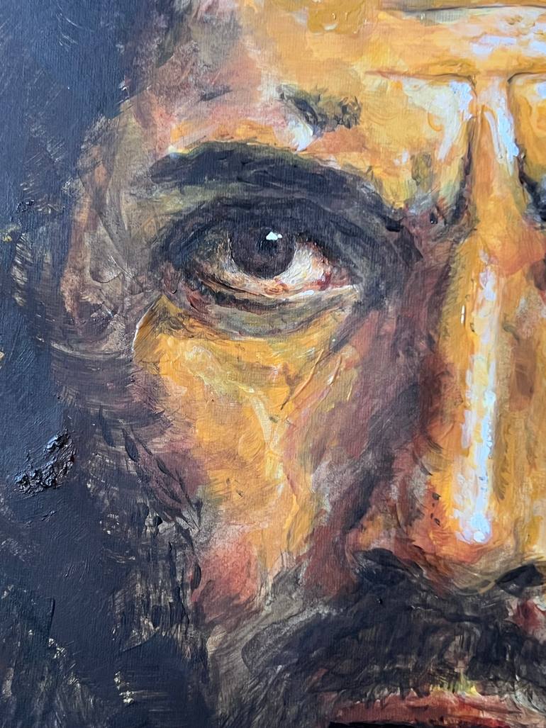 Original Abstract Expressionism Religion Painting by David Rabie