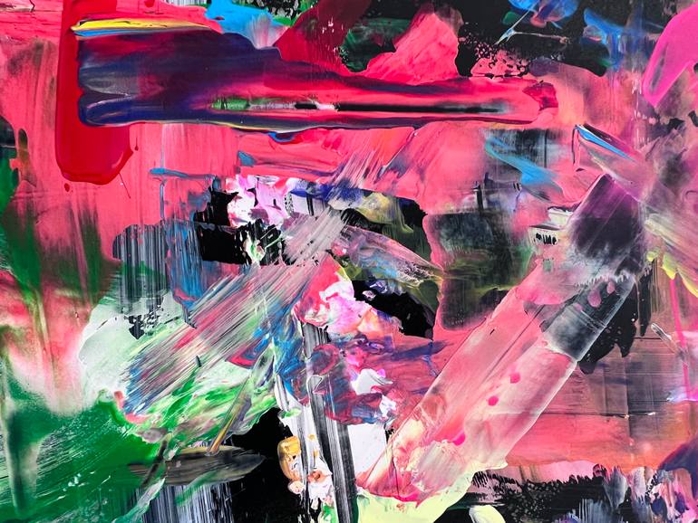 Original Abstract Expressionism Abstract Painting by David Rabie