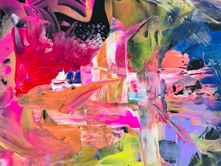 Original Abstract Expressionism Abstract Painting by David Rabie
