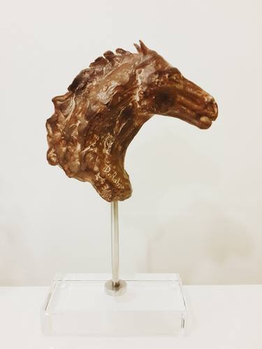 Original Abstract Expressionism Horse Sculpture by David Rabie