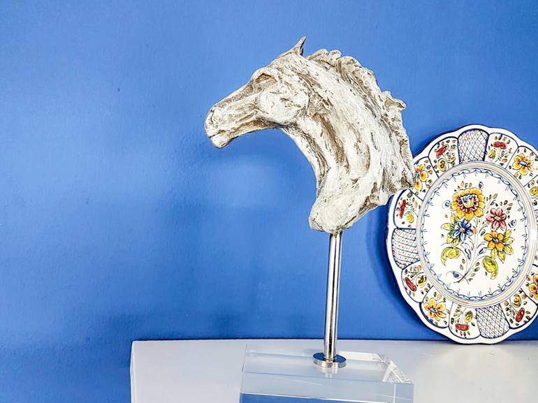 Original Contemporary Horse Sculpture by David Rabie