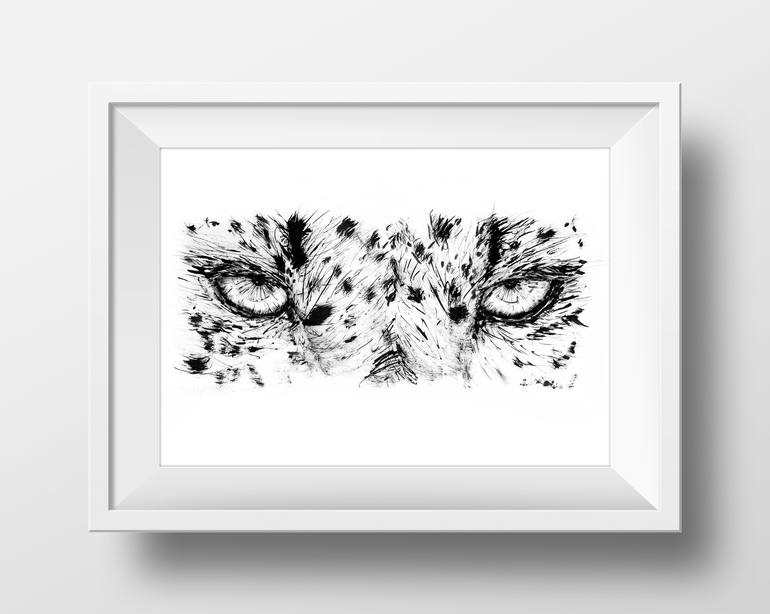 Original Abstract Animal Drawing by David Rabie