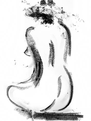 Print of Abstract Nude Drawings by David Rabie