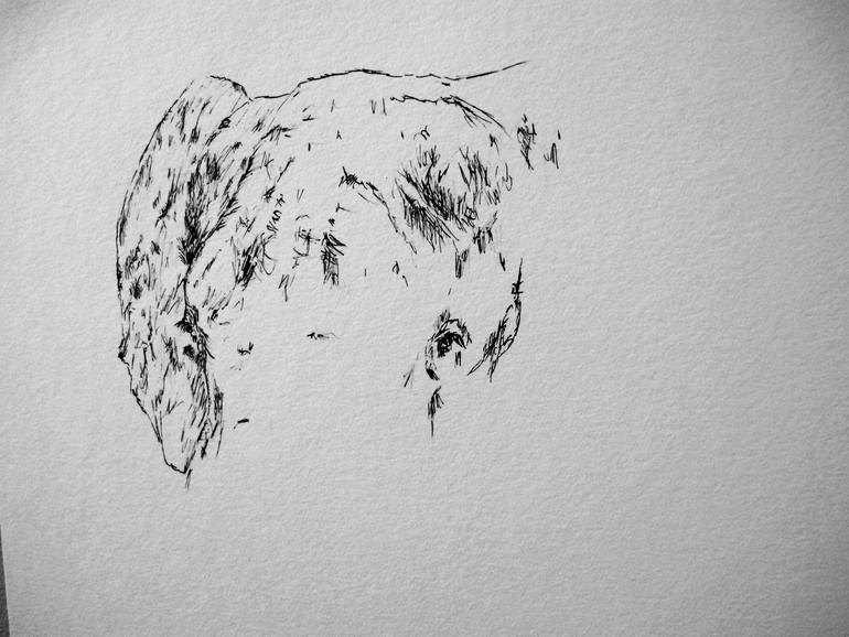 Original Abstract Animal Drawing by David Rabie