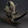 White Rhino is the most aggressive of the Rhino Family. Known for its wide mouth, and as a grass grazer, with its mouth to the ground.
Living in South Africa, one appreciates the wildlife around us. These are such special creatures to me. Only 12 Editions available for this Bronze Artwork Series.