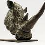 White Rhino is the most aggressive of the Rhino Family. Known for its wide mouth, and as a grass grazer, with its mouth to the ground.
Living in South Africa, one appreciates the wildlife around us. These are such special creatures to me. Only 12 Editions available for this Bronze Artwork Series.