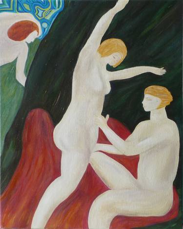 Original Figurative Erotic Paintings by Laurence Friedlander