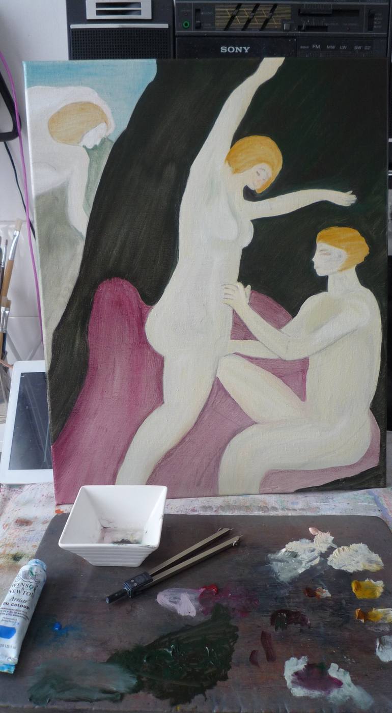 Original Erotic Painting by Laurence Friedlander