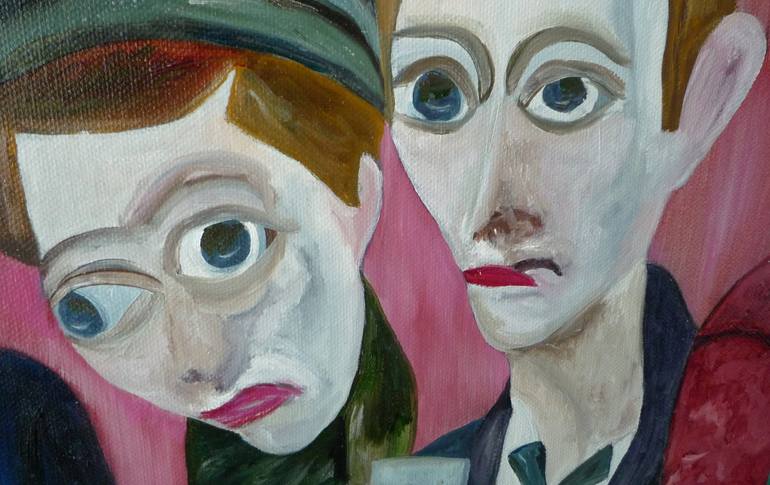 Original Figurative Humor Painting by Laurence Friedlander