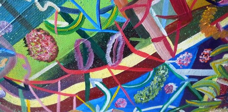Original Abstract Expressionism Abstract Painting by Laurence Friedlander