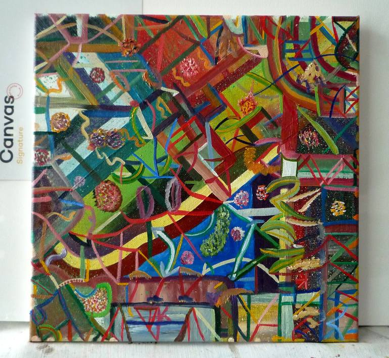 Original Abstract Expressionism Abstract Painting by Laurence Friedlander