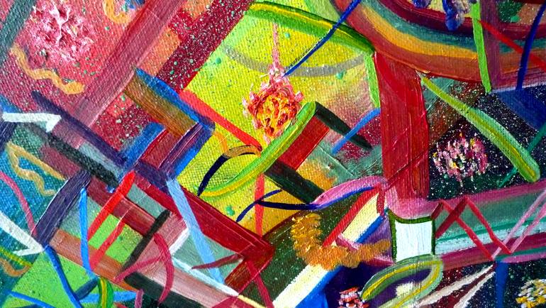 Original Abstract Expressionism Abstract Painting by Laurence Friedlander