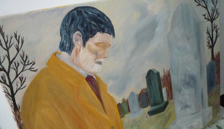 Original Neo-impressionism Men Painting by Laurence Friedlander