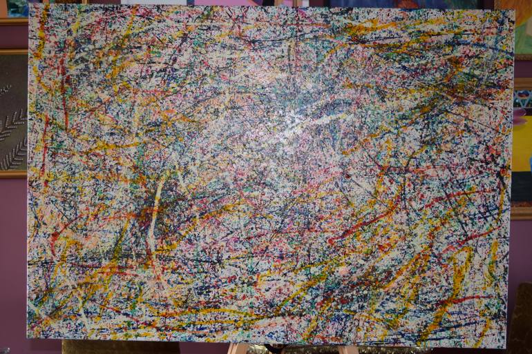 Original Abstract Expressionism Abstract Painting by Laurence Friedlander