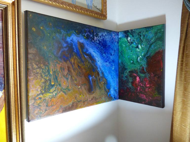 Original Abstract Painting by Laurence Friedlander