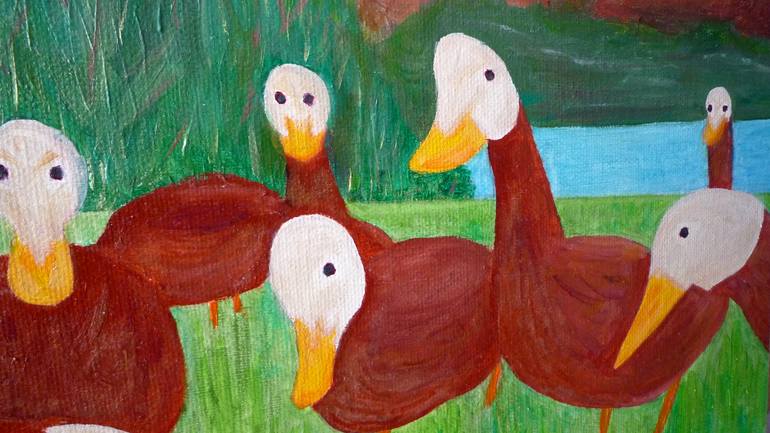 Original Expressionism Animal Painting by Laurence Friedlander