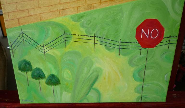 Original Expressionism People Painting by Laurence Friedlander