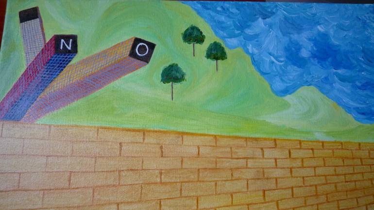 Original Expressionism People Painting by Laurence Friedlander