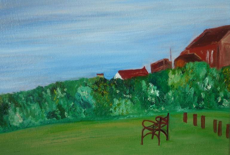 Original Impressionism Landscape Painting by Laurence Friedlander