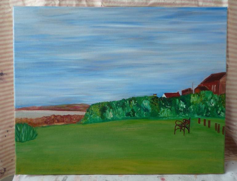 Original Impressionism Landscape Painting by Laurence Friedlander