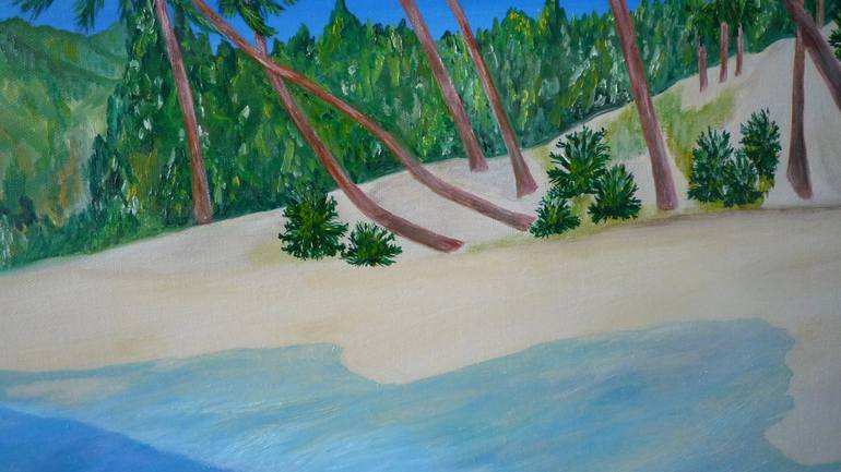 Original Beach Painting by Laurence Friedlander