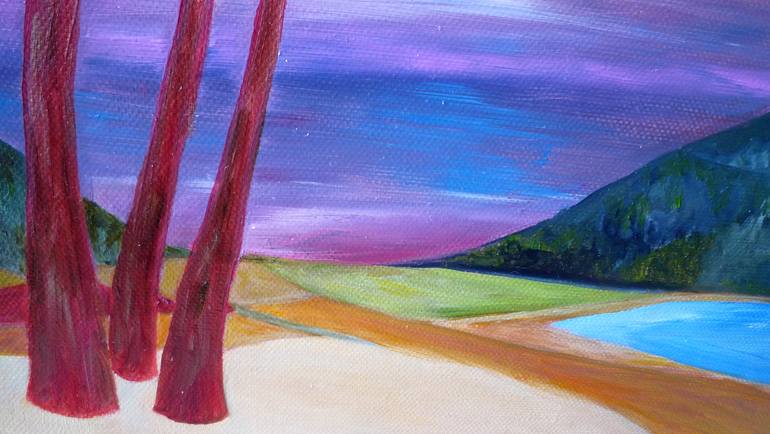 Original Figurative Beach Painting by Laurence Friedlander