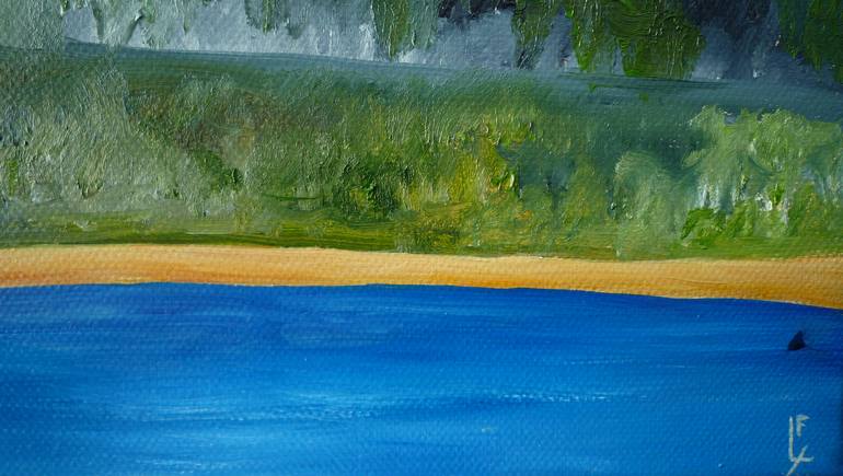 Original Figurative Beach Painting by Laurence Friedlander