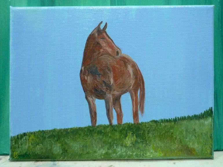 Original Horse Painting by Laurence Friedlander