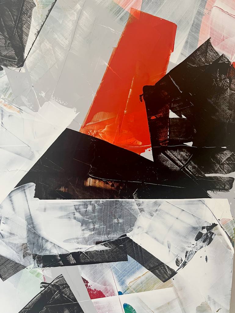 Original Abstract Expressionism Abstract Painting by Peter Scherrer