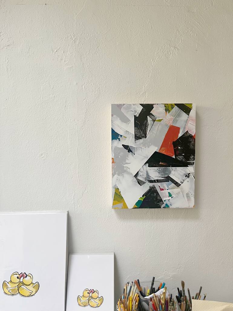 Original Abstract Expressionism Abstract Painting by Peter Scherrer
