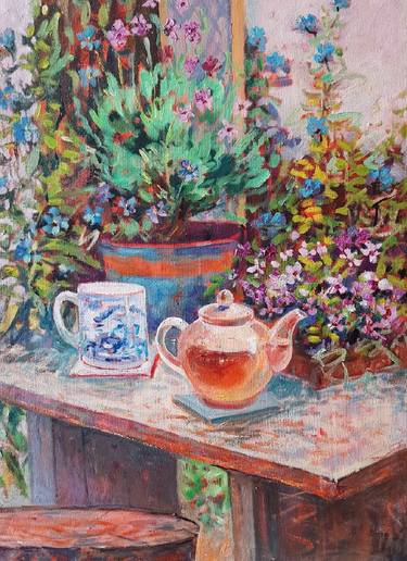 Original Impressionism Floral Paintings by Olga Lomax