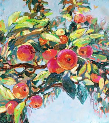 Original Impressionism Botanic Paintings by Olga Lomax