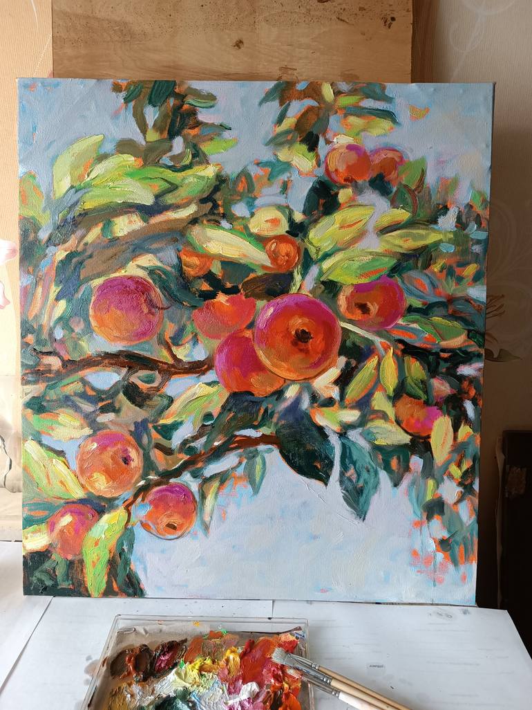 Original Contemporary Botanic Painting by Olga Lomax