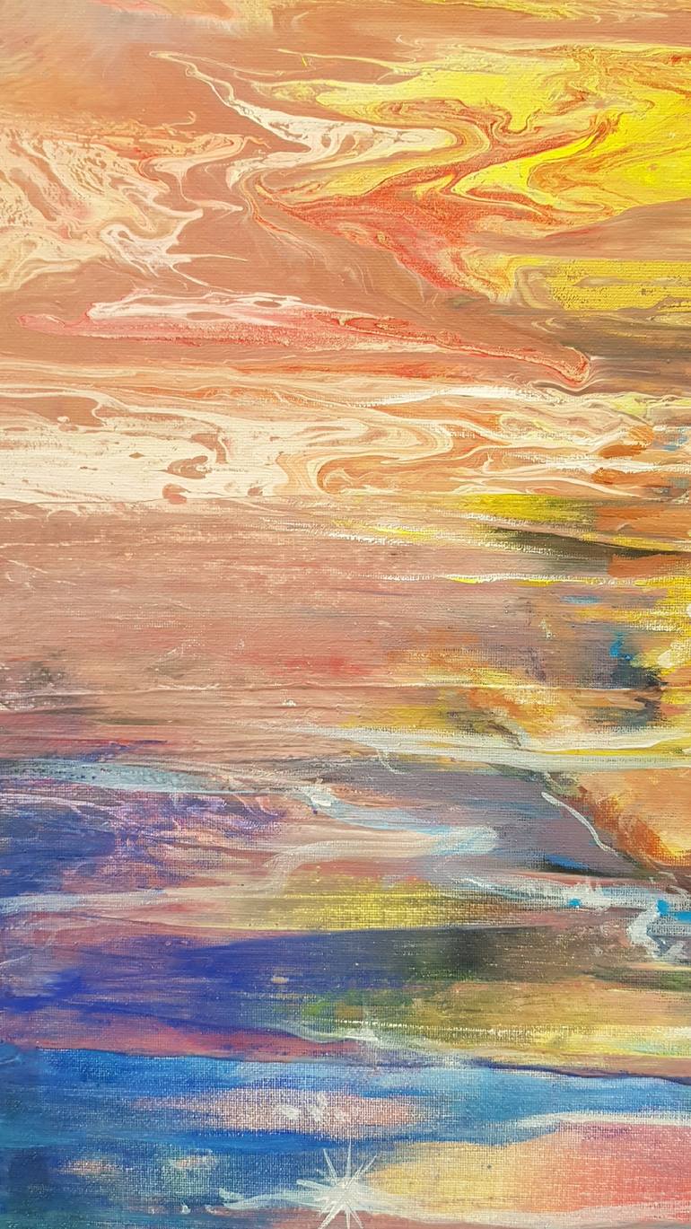 Original Abstract Expressionism Water Painting by Olga Lomax
