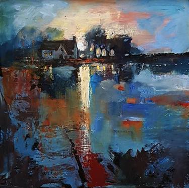 Original Abstract Landscape Paintings by Olga Lomax