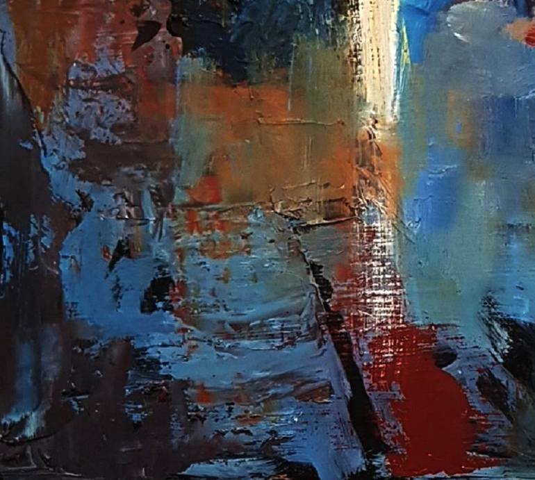 Original Abstract Landscape Painting by Olga Lomax