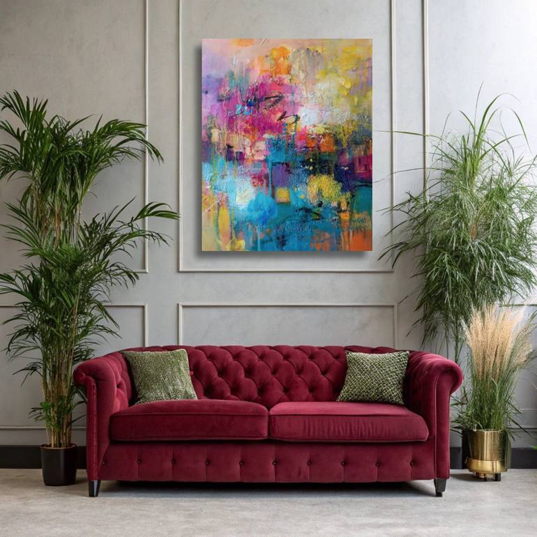 Original Contemporary Abstract Painting by Olga Lomax
