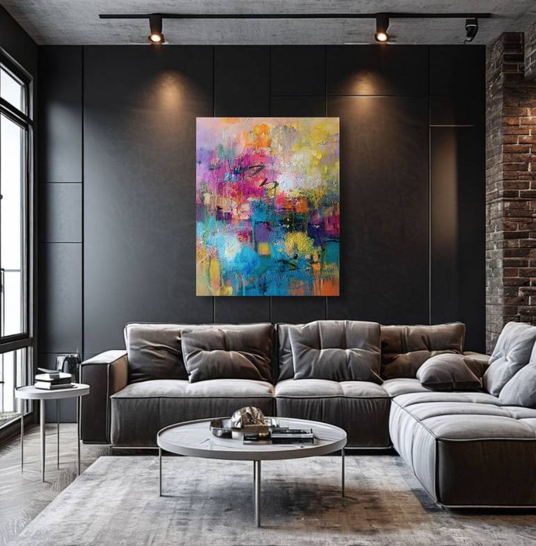 Original Contemporary Abstract Painting by Olga Lomax