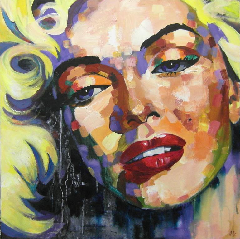 Marilyn Monroe Painting by Olga Lomax | Saatchi Art