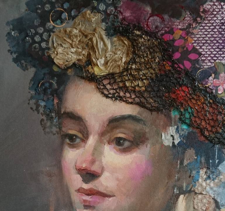 Original Expressionism People Painting by Olga Lomax