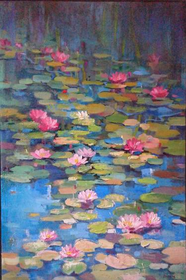 Original Impressionism Floral Paintings by Olga Lomax