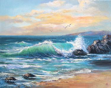 Original Fine Art Seascape Paintings by Olga Lomax