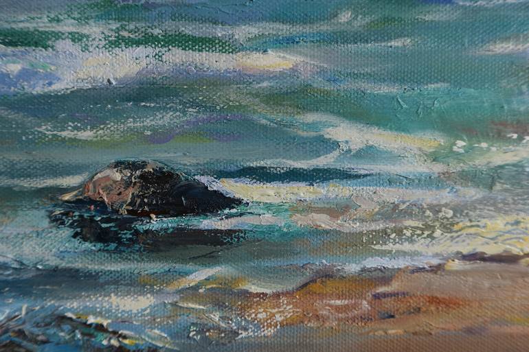 Original Fine Art Seascape Painting by Olga Lomax