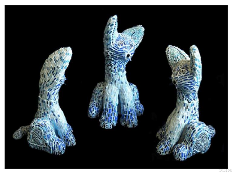 Original Cats Sculpture by the Ice Dragon