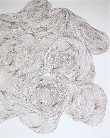 Original Expressionism Abstract Drawings by Karen Santos