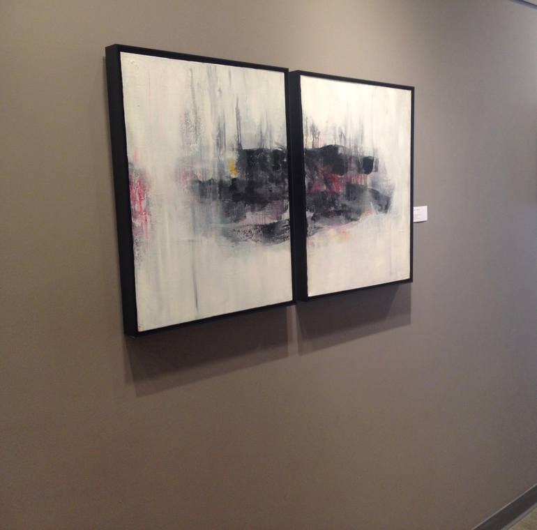 Original Abstract Expressionism Abstract Painting by Karen Santos