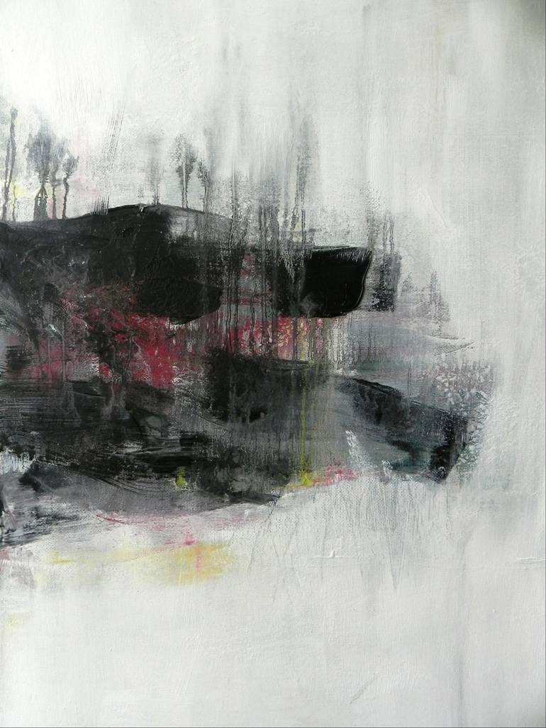 Original Abstract Expressionism Abstract Painting by Karen Santos